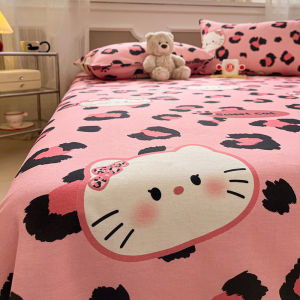 Kiss Dear | Cute Cat Pattern 100% Cotton Bedskirt Set