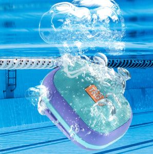 T&G TG394 TWS Bluetooth V5.3 Portable Wireless Super Bass Speaker IPX7 Waterproof with Strap Multi Function