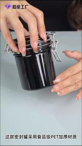 200Ml Toples Segel Penyimpanan Lem Bulu Mata Bahan Karbon Eyelash Glue Storage Tank Multifungsi Toples Kopi Kedap Udara Toples Segel Krim Wajah Dan Makanan - Food Grade