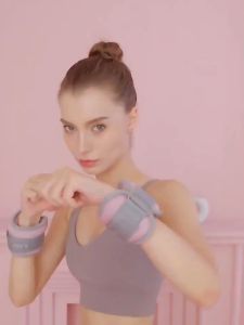 กระสองทรายผูกมือ 2 ชิ้นสายรัดปรับและห่วงกระสองทรายฝึกความแข็งแรง รุ่นเท้าสำหรับการเต้นรำ - COD