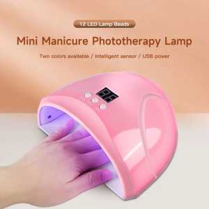 Lampu UV Mini Led Alat Pengering Lem Hp Optik Cat Kuku Kutek Nail Dryer Sinar UV Infrared Otomatis