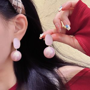 French Vintage Pearl Earrings Womens Niche Design Sensation Luxury Feel Ear Jewelry Female Internet Red Ear Studs Ear Clips