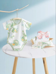Usbettas | Summer Short Sleeve Tummy Protector Cotton Baby Onesie