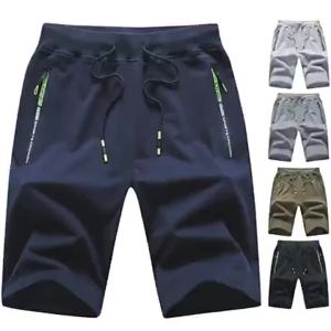 Wholesale Summer New Casual Shorts Mens Knitted Bermuda Shorts Cotton Youth Sports Pants Cross-Border plus Size Shorts Men