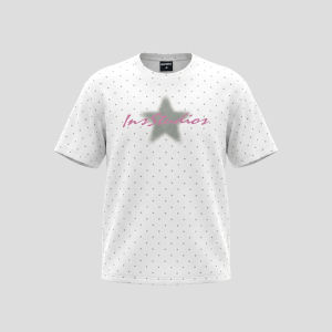 Vintage Dots Stars LOGO Loose Couples T-Shirt