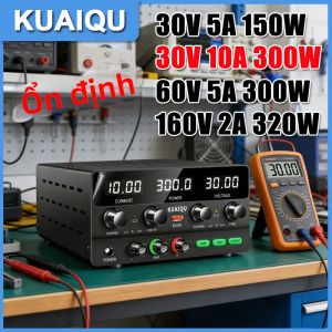 Nguồn Cấp Điện DC Điều Chỉnh KUAIQU 30V 10A 300W 60V 5A Ổn Áp Chuyển Mạch Để Sử Dụng Trong Phòng Thí Nghiệm