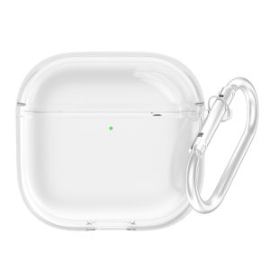 [4 in 1] Case For 2024 AirPods 4 with Active Noise Cancellation New AirPods 4 Case with Keychain & Lanyard Soft TPU Clear Cover