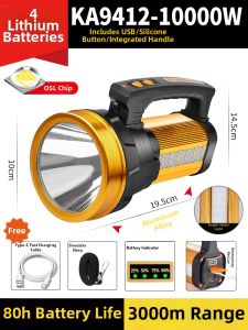 High-power Durable Rechargeable Flashlight