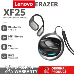 1-Year Warranty Lenovo Erazer XF25 OWS Open-Back Bluetooth 5.4 Wireless Headphones IPX7 Waterproof Wireless Headphones with Microphone