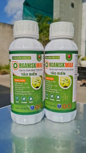 Phân Bón Hữu Cơ ORGANISK MAX TẢO BIỂN (chai 500ml): kích rễ phục hồi cây mập cơi mập chồi xanh lá to lá dày lá dưỡng bông mập bông giảm rụng trái non tăng chất lượng trái giải độc đất giảm tress cây trồng