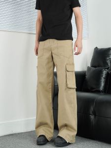 Quần Jeans Công Sở Retro Mỹ Màu Kaki Cho Nam Và Nữ Quần Dài Thường Ngày Ống Thẳng Thời Trang Cho Pa Trung Và Nữ