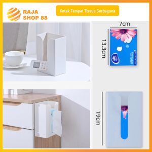 Kotak Tempat Tissue Tempel Dinding Dapur Serbaguna & Tissue Box Toilet Tempel