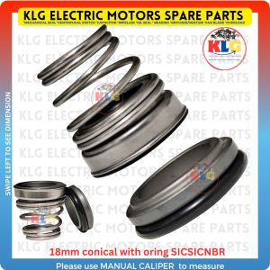 Mechanical seal 18mm conical spring with oring silicon carbide | Shaft seal for water pump