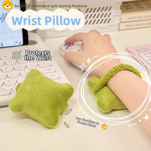 Office Workers Small Pillow Shaped Mousepad Wrist Support Pad Anti-Wear Ergonomic Design for Computer Accessories