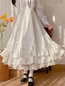 Short Girls Midi A-Line White Tulle Skirt