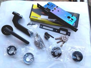 Kunci Pintu Orchad W3 BL / Lever Set Orchad W3 HITAM / Kunci Pisah Orchad W3 HITAM / Handle Pisah Orchad Fullset / Kunci Orchad W3 BL
