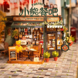 Rolife | DIY Bear Cafe Model Kit Art House