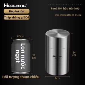 Hộp Lưu Trữ Trà Kín 304 Thép Không Gỉ
