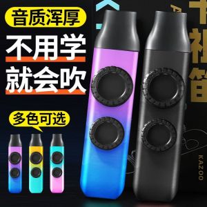 Upgraded Version Professional Level Metal Instrument Simple Easy to Learn High Pitch New Model Double Hole Karza Flute