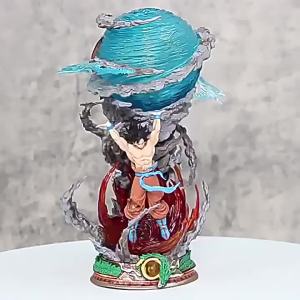 Bandai | 23cm Anime Dragon Ball Figure Goku Super Saiyan State Shock Wave Figurine PVC Collection Desktop Action Figure Kid Gifts