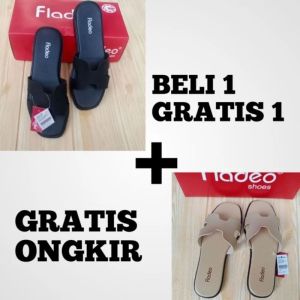 SANDAL FLAT SANDAL HARIAN WANITA SANDAL FLODEO
