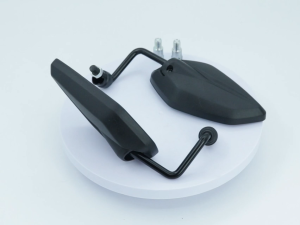 【24hours delivery】 2PCS HONDA CLICK 125 / YAMAHA CURVED STEM SIDE MIRROR NON-GRADED LENS