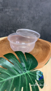 Thinwall Cup Bulat B200 200ml – 25pcs | Cup Plastik Bening Food Grade | Wadah Puding & Dessert| Cup Bening Puding Mousse Minuman | BPA Free & Food