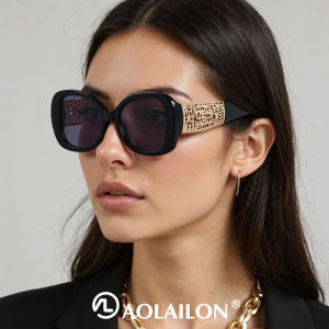 Hot Designer Fashion Womens Sunglasses Premium Retro Sunglasses Large Frame Metal Toad Glasses