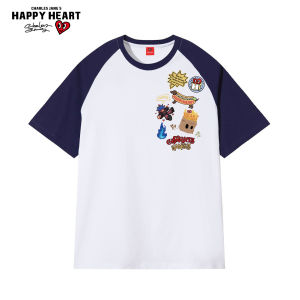 CHARLES JANGS HAPPY HEART | Cute Cartoon Print Pure Cotton Childrens Tshirt