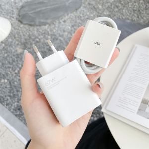 Original Xiaomi EU 67W Fast Charger for Xiaomi Poco X3 GT F3 GT Poco X4 Pro 5G & Mi Mix Fold Mi 11 11pro 11 Ultra 12 12X