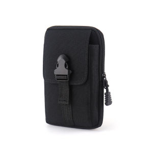 Mens Tactical Waist Bag Waterproof Wear-Resistant Mobile Phone Wallet Vertical Belt-On Bag Multi-Functional Outdoor Sport