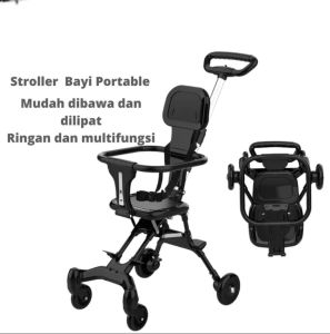 Magic stroller baby multifungsi Dua arah stroller baby traveling