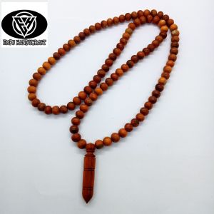 Kalung tasbih kayu Brahma secang 8mm