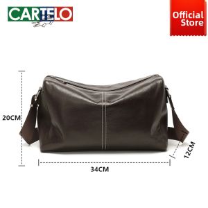 CARTELO | Full Grain Leather Mens Versatile Bag 2025 New