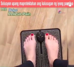 Electric EMS Foot Massage Mini Body Massage Pad Feet Acupuncture Stimulator Massager