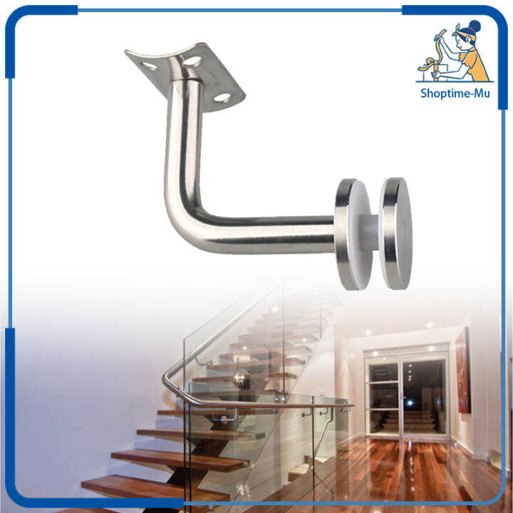 Bracket Handrail Konektor Hand Railing Glass Tangga Kaca Lurus  Stainless Steel Handrail Connector Bracket