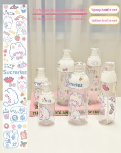 IMLUCKY | Pressurized Spray Bottle Refillable Makeup Hydrating Mist Liquid Cleanser Makeup Remover Water Empty Bottle Alcohol Sprayer