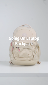 Exsport Going On Laptop Backpack Beige 14 Inch