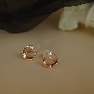 Light Luxury Water Drill Ear Clips Earrings