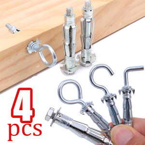 4PCS Galvanized Carbon Steel Petal Shape Rivet Nut Screw Bolt Kit Expansion Metal Rivetnut Panel License Plate Clamp Lock Jack Nuts