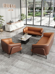 Luxurious Cat Claw Skin Sofa for Waiting Areas Hotels Training Institutes Beauty Salons Oral Hospitals Italian Minimalist Style