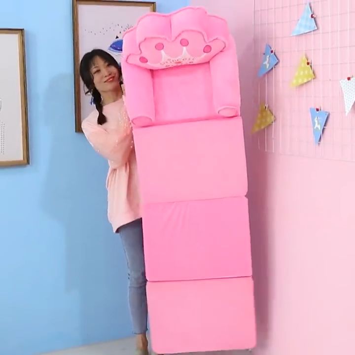 2/3/4 Layer Baby Sofa Bed for Kids Children Sofa Cute Cartoon Foldable