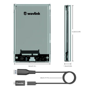 WAVLINK Case External Hardisk 2.5" HDD/SSD USB 3.0 To SATA Hard Drive Enclosure Support Max 4TB UASP