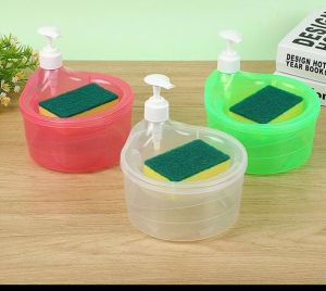 DISPENSER SABUN CUCI PIRING BULAT-FREE SPONGE