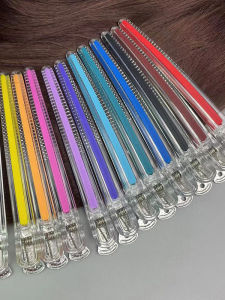 Professional Hairdressing Duckbill Clip Hair Salon Partition Crystal Traceless Clip Hair Cutting Clip Hair Stylist Haircut Special Hair Beauty Clip