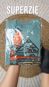 Kaos anak cowok distro motif kendaraan mobil Adventure JEEP AWAN warna sage bahan katun premium 30s