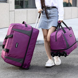 jeagutt | Oxford Fabric Large Capacity Foldable Travel Bag With Wheels
