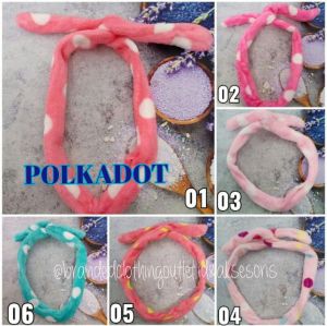 BANDO CHIBI / BANDO KAWAT KOREAN STYLE / BANDO KAWAT BLUDRU / BANDO POCONG / BANDANA CHIBI / IKAT RAMBUT CHIBI / AKSESORIS RAMBUT - 1PCS