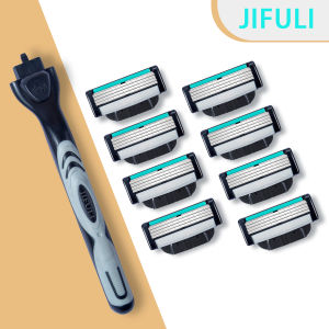 Dao Cạo Râu Nam 4 Lớp Thép Không Gỉ Đức Dao Cạo Thủ Công Lõi Dao Thay Thế Trải Nghiệm Cạo Râu Chất Lượng Cao