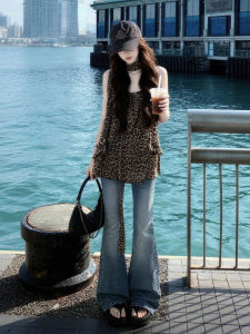 LIRUSHAN | American Vintage Leopard Print Tank Top